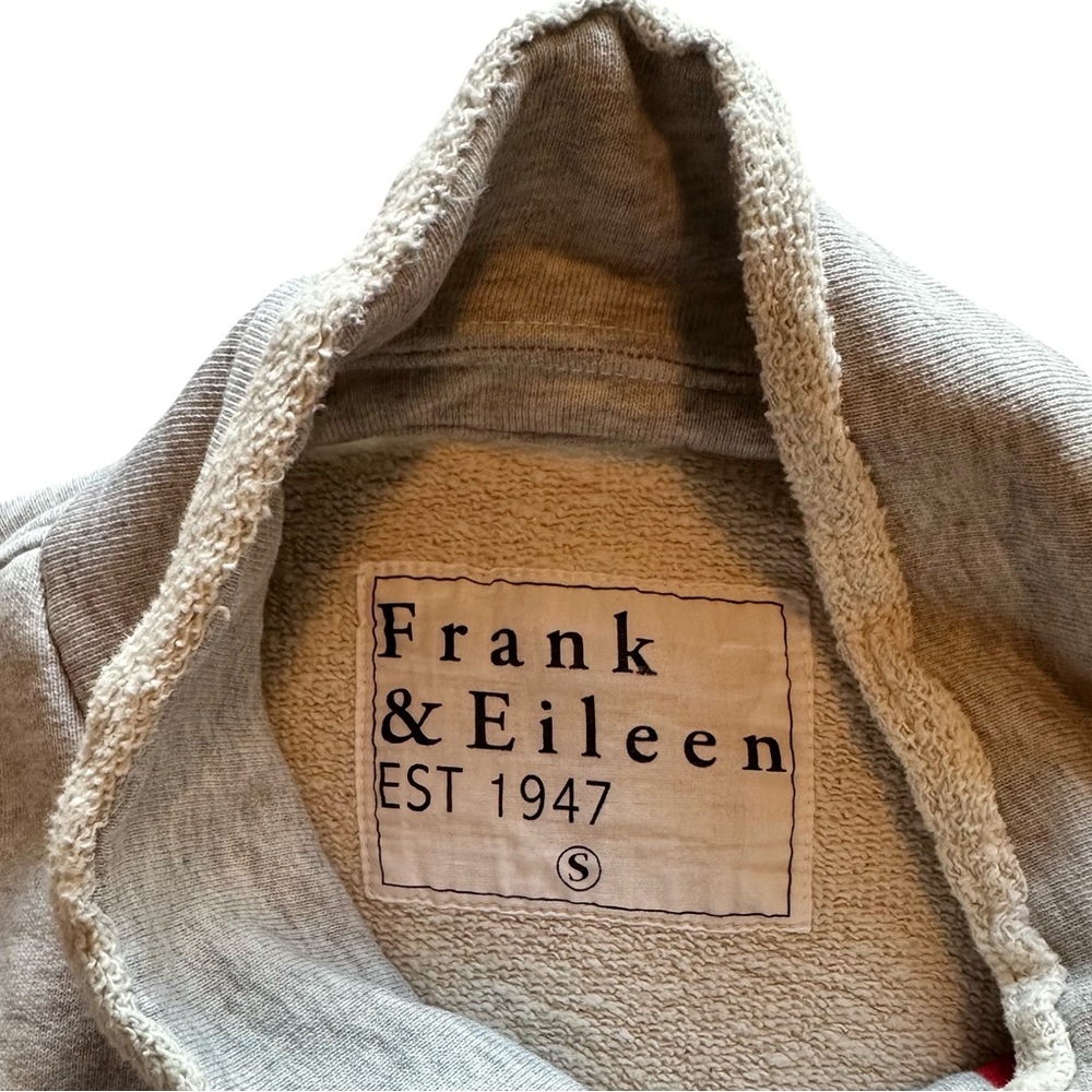 Frank & Eileen NWD Belfast Sweatshirt Peacoat Gray Melange Size S - Picture 6 of 8